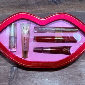 Victoria's Secret Lip Gloss Collection - Red, Pink, and Purple
